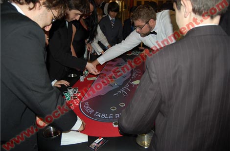 casino table and dealer